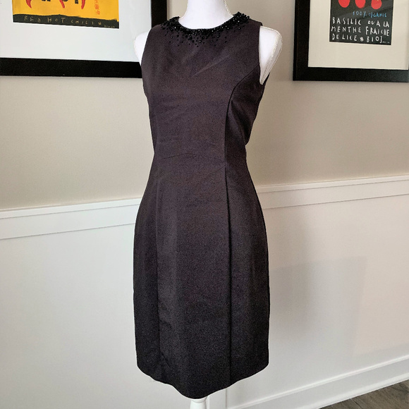 H&M Charcoal Jewel Neck Sleeveless Sheath Dress - Picture 8 of 8